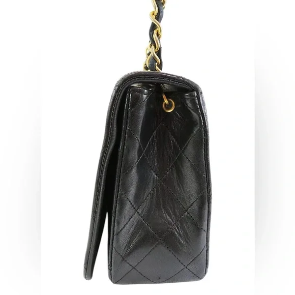 ❌SOLD❌ Chanel Vintage Black Classic Full Flap Bag Medium - Picture 3 of 9